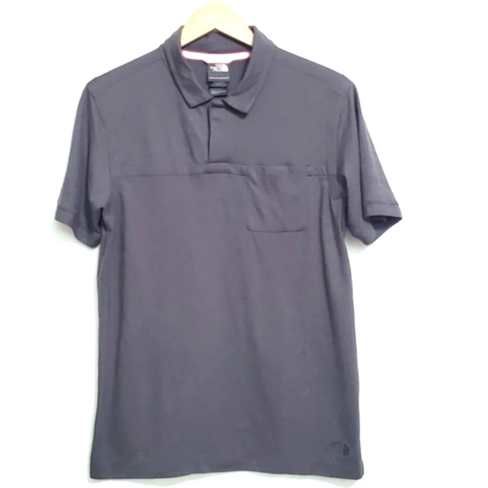 The North Face Polo Shirt Gray Mens Medium
